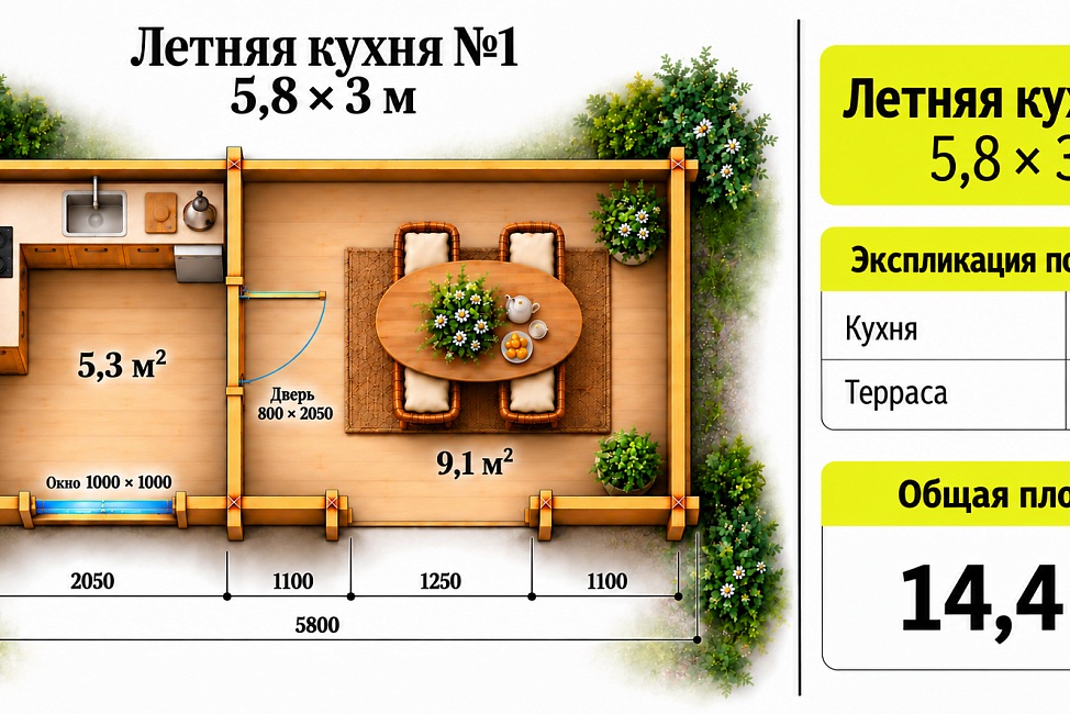 Летняя Кухня №1
